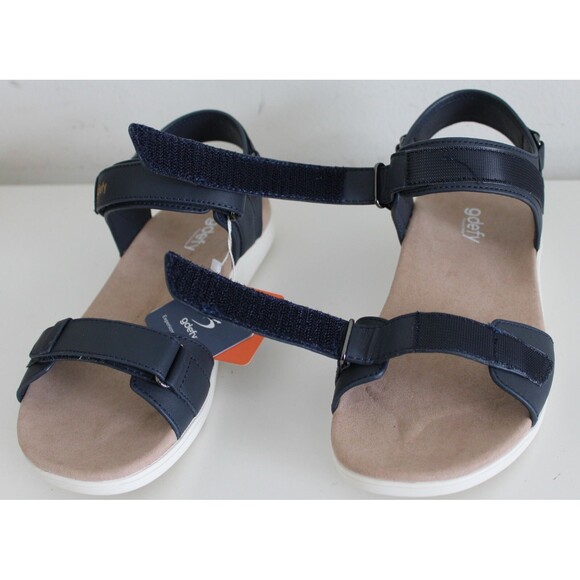 NIB Mens 9 Gdefy Hilnor Sandals Matte Blue Versoshock Technology - Picture 7 of 13